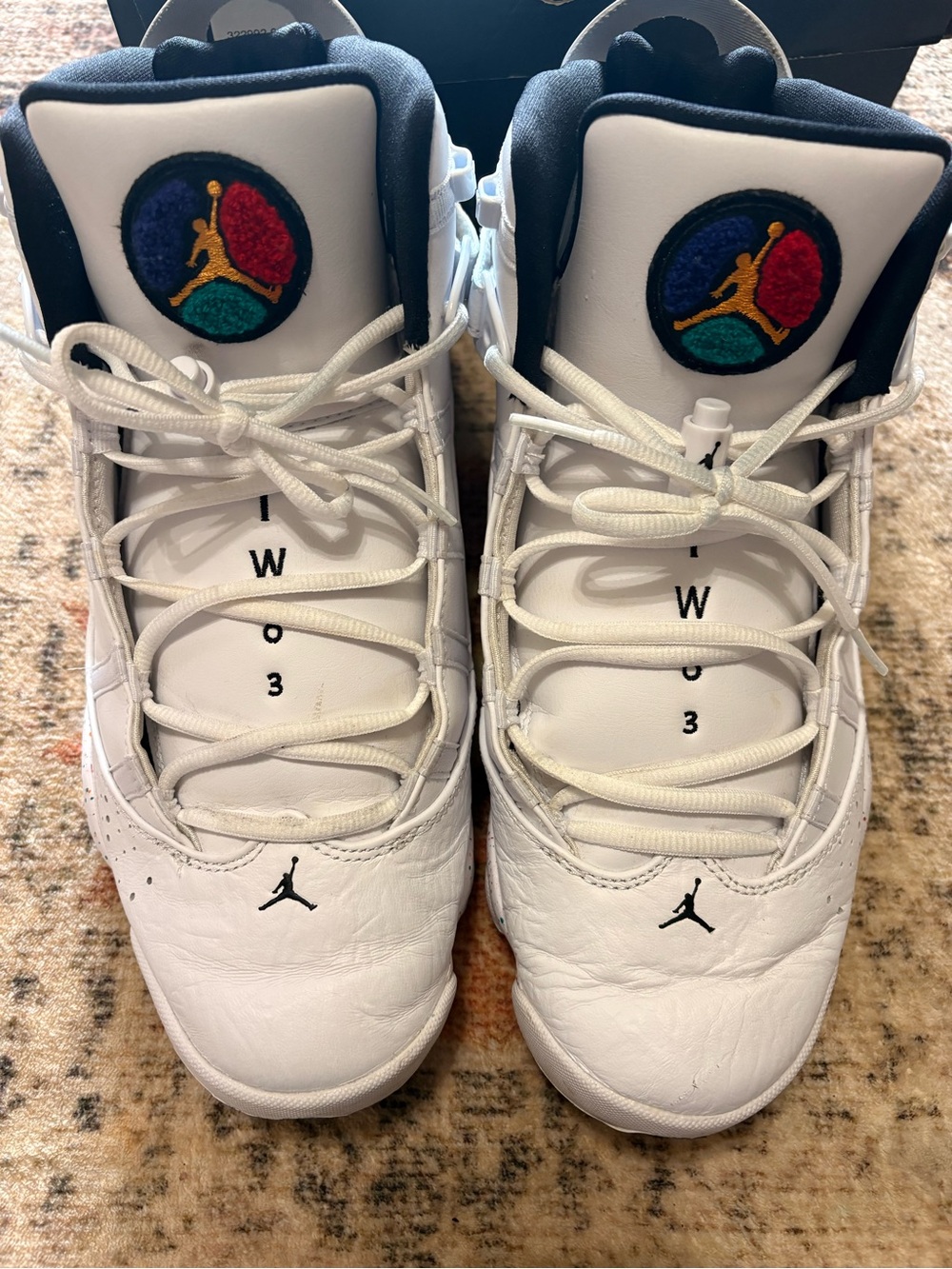 Jordan Men’s 6 Rings Mid Confetti Size 12 - Picture 4 of 12